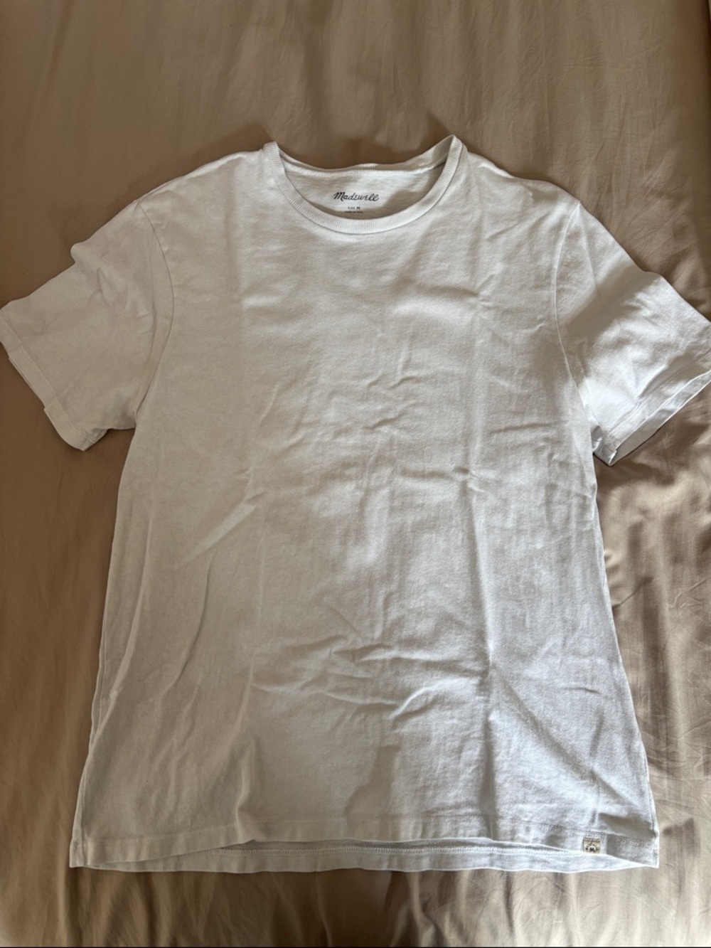 Madewell White Short-Sleeve Crewneck Tee